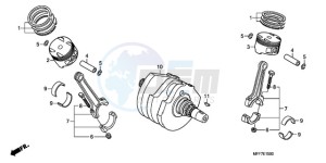 XL700VA9 France - (F / ABS CMF SPC) drawing CRANKSHAFT/PISTON