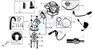 MIO 100 drawing CABURATOR / INLET / FUEL CUT