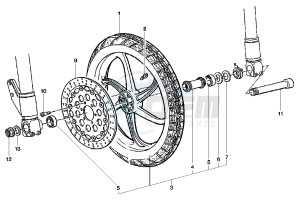 MITO EU2/EU3 125 drawing FRONT WHEEL