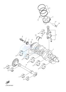 YZF-R1M 998 R5 (2KSF) drawing CRANKSHAFT & PISTON