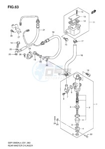 GSF-1250S ABS BANDIT EU drawing REAR MASTER CYLINDER