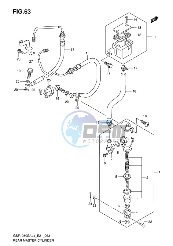 REAR MASTER CYLINDER