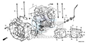 TRX250TME FOURTRAX RECON Europe Direct - (ED) drawing CRANKCASE