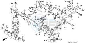 VFR800A9 Ireland - (EK / ABS MME TWO) drawing REAR CUSHION (VFR800A)