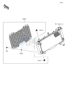 NINJA 650 EX650KHFA XX (EU ME A(FRICA) drawing Accessory(Radiator Screen)