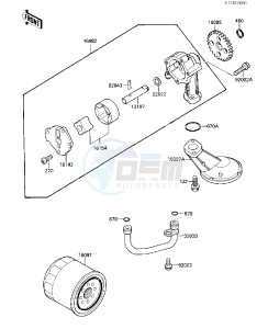 EX 500 A [EX500] (A1-A3) [EX500] drawing OIL PUMP_OIL FILTER