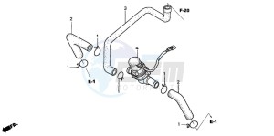 CBR1100XX SUPER BLACKBIRD drawing AIR SUCTION VALVE