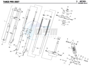 TANGO 125 PRO drawing SUSPENSION