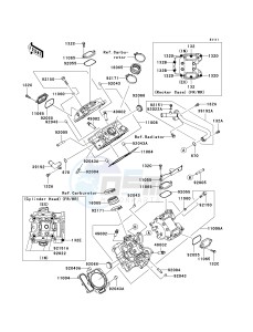 KRF 750 B [TERYX 750 4X4] (B8F) B8F drawing CYLINDER HEAD