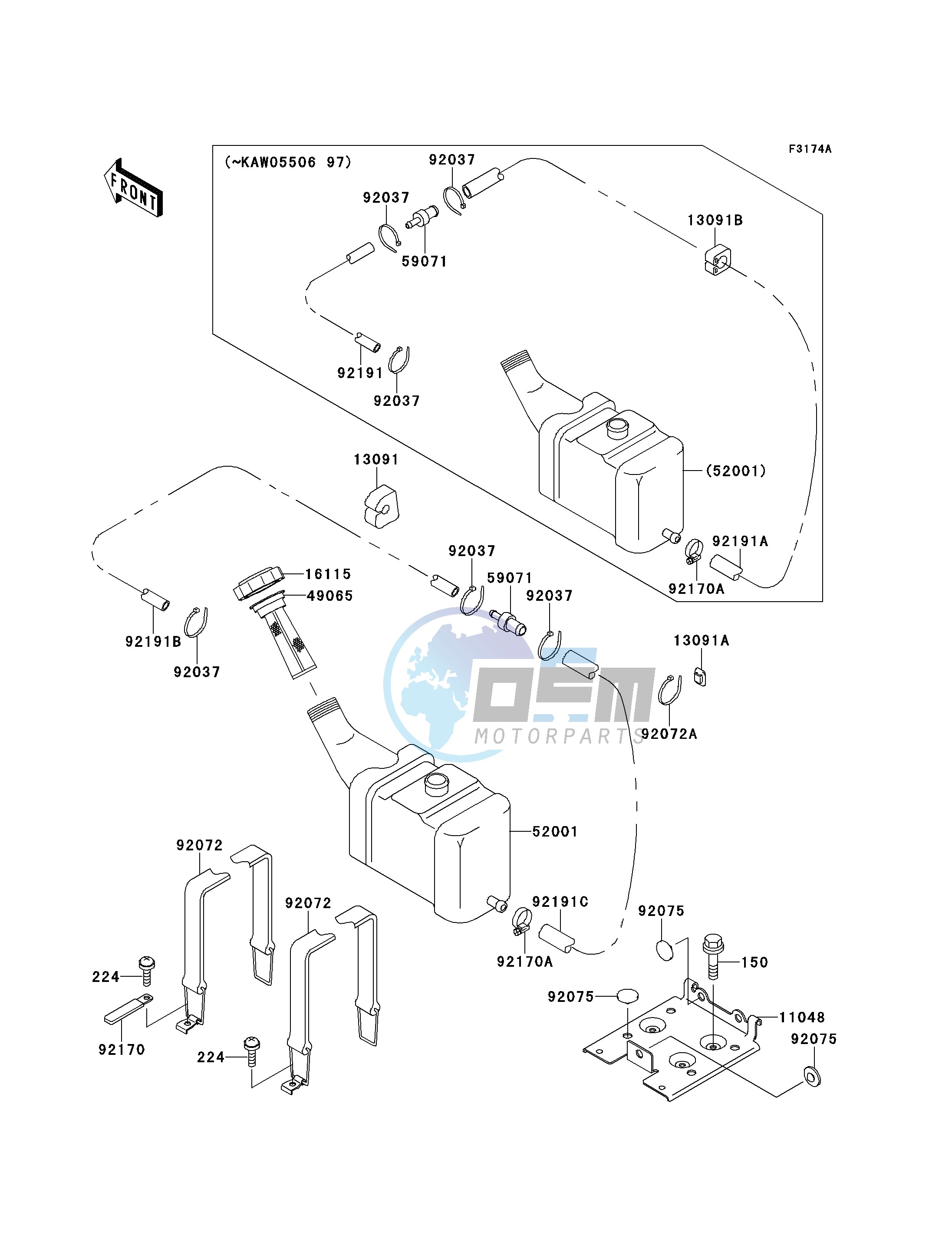 OIL TANK-- JH750-C3- -