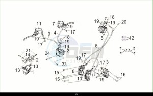 MAXSYM TL 508 (TL50W2-EU) (M2) drawing R - L FR CALIPER / MAXSYM TL 508 (TL50W2-EU) (M2)