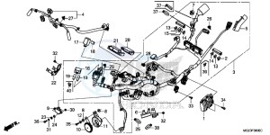 CBR500RE CBR500R UK - (E) drawing WIRE HARNESS