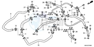 GL1800G GOLDWING 2ED drawing WATER PIPE