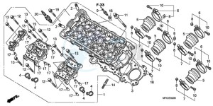 CB600FA3A F / ABS CMF ST drawing CYLINDER HEAD