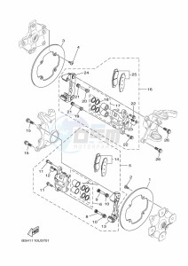 YXZ1000ETS YXZ10YESKL (B5H6) drawing FRONT BRAKE CALIPER