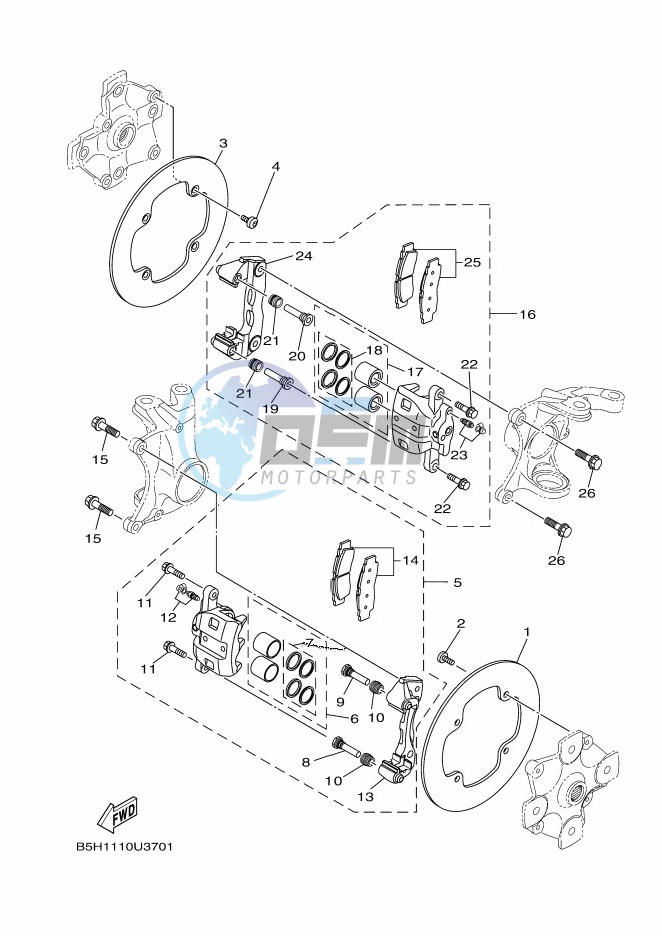 FRONT BRAKE CALIPER