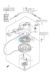 DF 6 drawing Recoil Starter