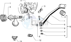 PX 125 E drawing Starter lever