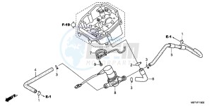 XL1000VB drawing AIR INJECTION CONTROL VALVE