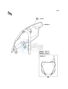 KX250F KX250ZEF EU drawing Accessory