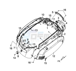 TONIK 125 drawing MOTOR COWLING L / R / TAIL LIGHT