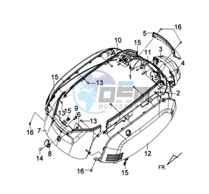 MOTOR COWLING L / R / TAIL LIGHT