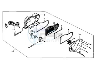 SUPER DUKE - 150 cc drawing INTAKE