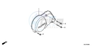 CRF50FE CRF50F Europe Direct - (ED) drawing LEFT CRANKCASE COVER