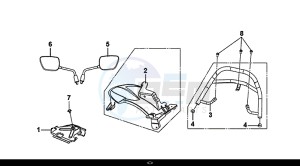 MIO 50I (45 KM/H) (FS05W1-EU) (E4) (L8-M0) drawing REAR FENDER REAR CARRIER