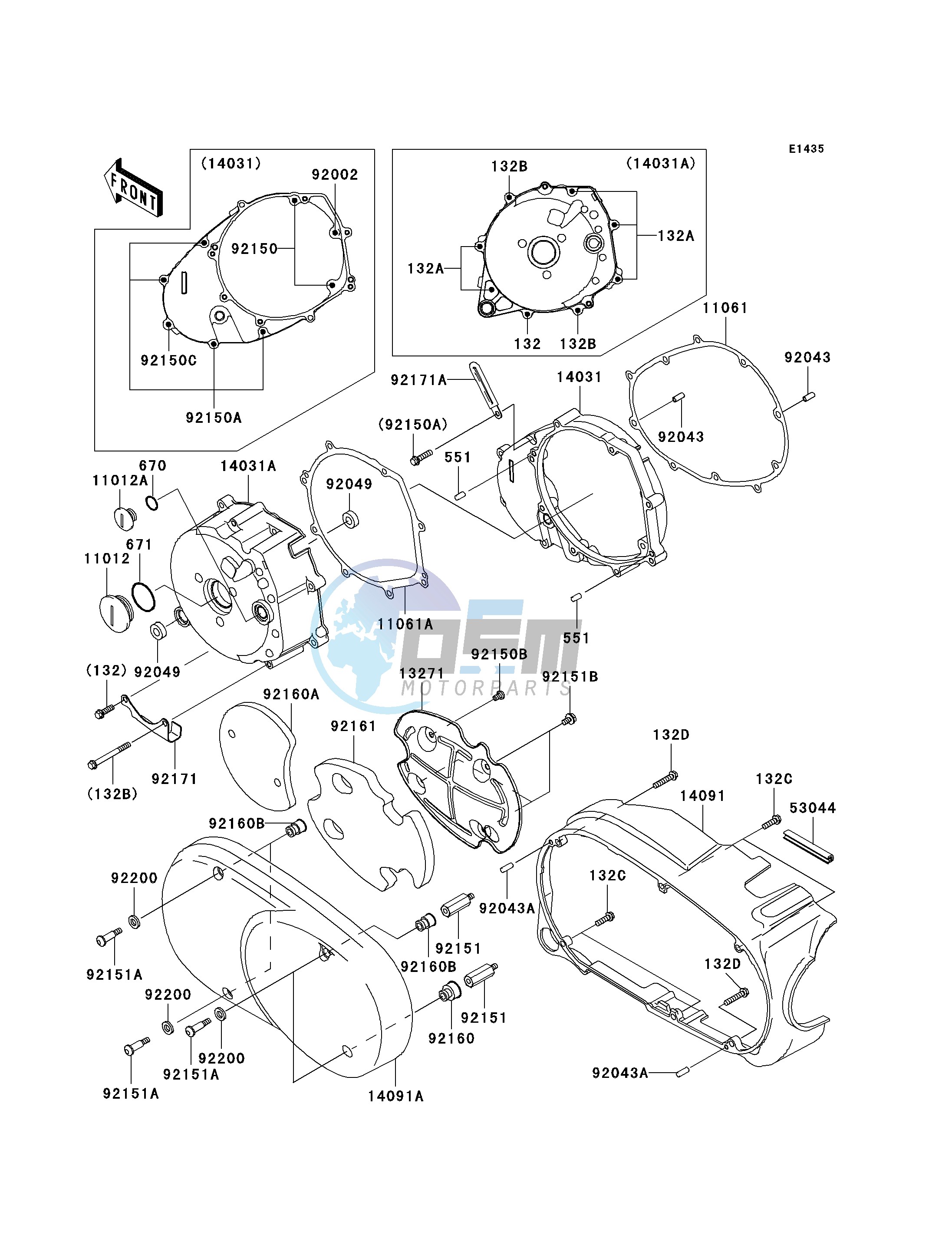 LEFT ENGINE COVER-- S- -