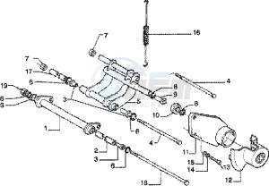 Skipper 125 4t drawing Swinging arm