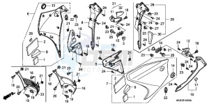 VFR1200FC drawing MIDDLE COWL