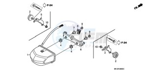 CBR600RR9 France - (F / CMF SPC) drawing TAILLIGHT