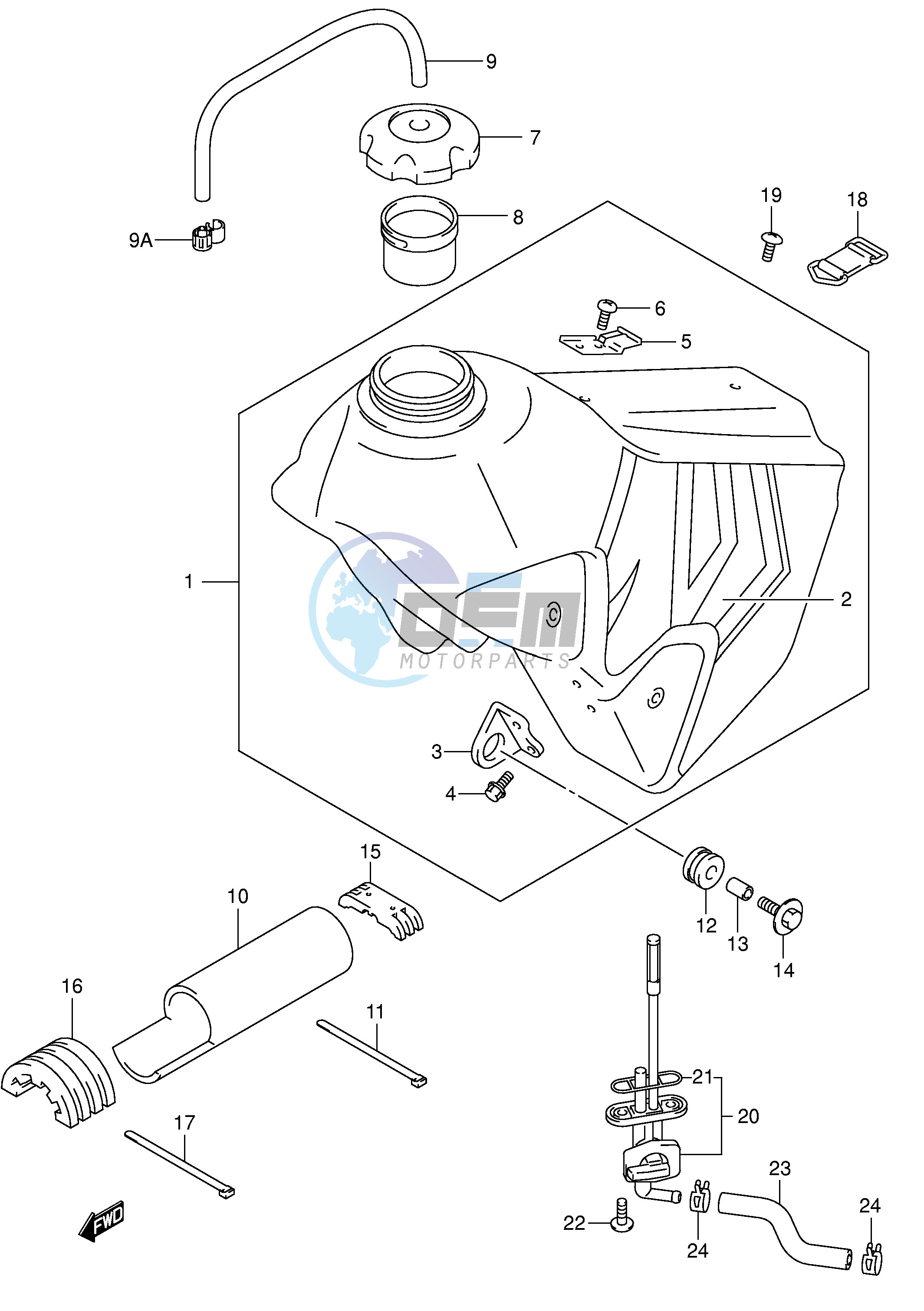 FUEL TANK (MODEL Y)