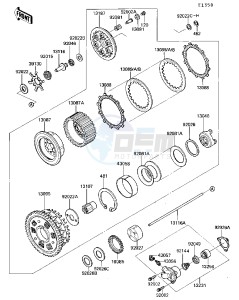 ZG 1000 A [CONCOURS] (A4-A6 A4 ONLY CAN) [CONCOURS] drawing CLUTCH