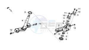 MAXSYM 600I drawing FRONT FORK/ STEERING STEM