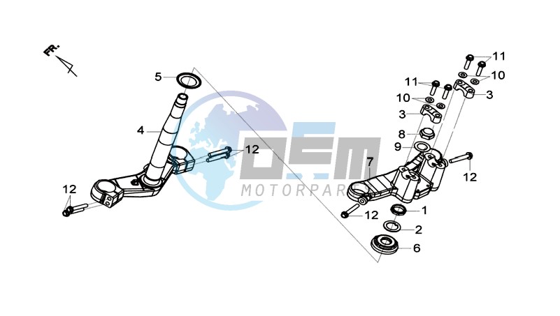 FRONT FORK/ STEERING STEM