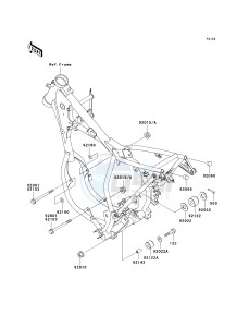 KX 65 A [KX65] (A1-A5) [KX65] drawing ENGINE MOUNT