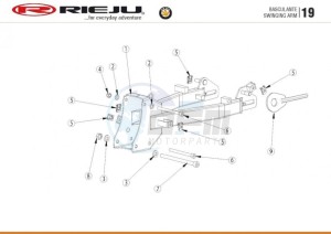 BYE-BIKE-EURO4-BLACK 50 drawing SWING ARM