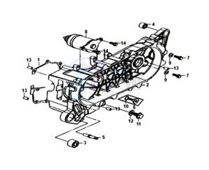 FIDDLE II 50 25KMH (L8) NL EURO4 drawing CRANKCASE COVER LINKS