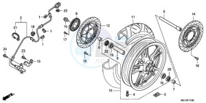 NSA700A9 KO / MME drawing FRONT WHEEL