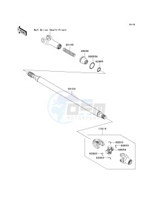 KRF 750 C [TERYX 750 4X4] (C8F) C8F drawing DRIVE SHAFT-PROPELLER