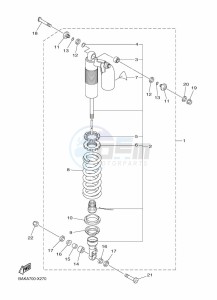 WR250F (BAKJ) drawing REAR SUSPENSION