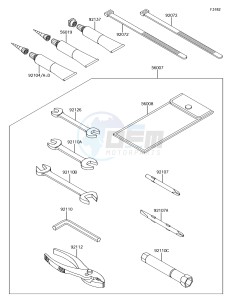 JET SKI ULTRA 310R JT1500NJF EU drawing Owner's Tools