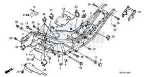 XL1000V9 Ireland - (EK) drawing FRAME BODY (XL1000V)