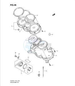 DL650 drawing SPEEDOMETER (DL650AL1 E2)