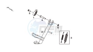 MAXSYM 600 I ABS EXECUTIVE EURO4 L7 drawing CENTRAL STAND /  SIDE STAND