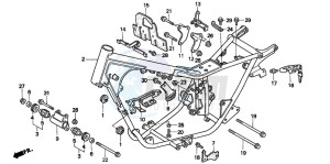 CMX250C REBEL drawing FRAME BODY