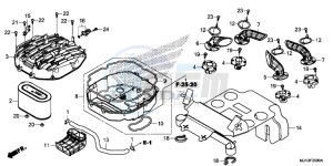 CTX1300AE CTX1300A UK - (E) drawing AIR CLEANER