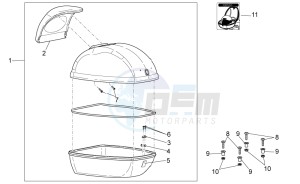 Scarabeo 100 4T e3 net drawing Top box